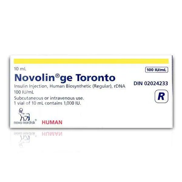 Novolin GE Toronto Vials (100 Units/mL)